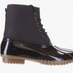 New Women's Charles Albert Boot  - Weatherproof Black Duck Boots - Size 8M