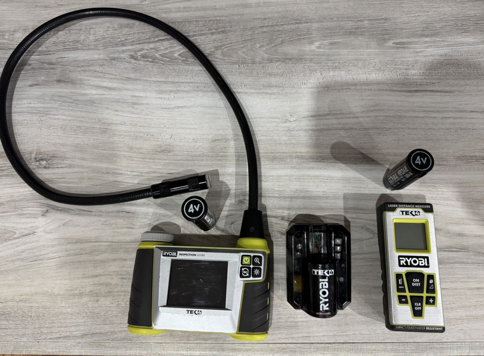 Ryobi TEK4 4V Digital Inspection Scope (RP4205)-RYOBI TEK4 Laser Distance Measure