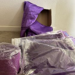 Purple  decoration set 