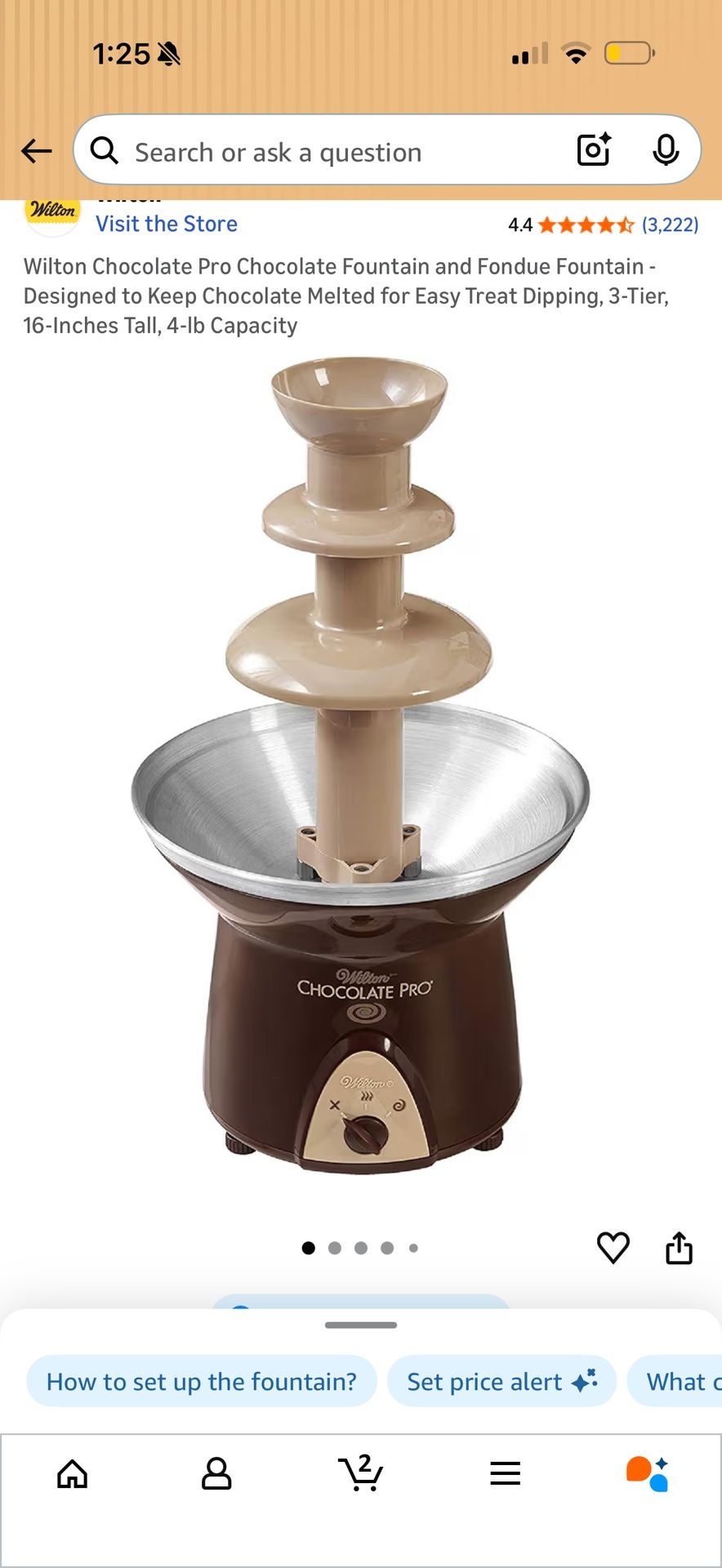Wilton Chocolate Pro Chocolate Fountain and Fondue Fountain