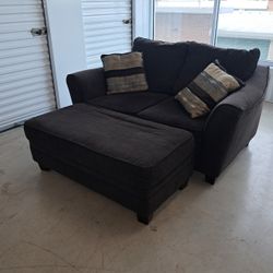 Love Seat & Ottoman