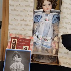 Collectible Porcelain Doll W/ Stand- Gwendolyn