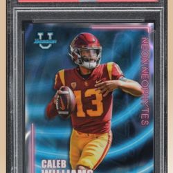 2022 Bowman's Best U Neon Neophytes Lava Refractor Caleb Williams ROOKIE /50 #NN-1 PSA