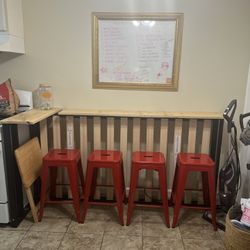 Bed Frame / Bar Table / Chairs 
