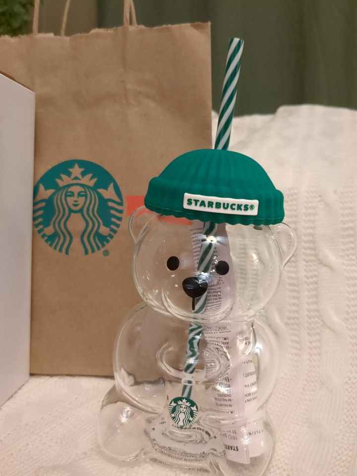 RARE!! Starbucks BEARISTA Glass Cup. SOLD OUT NATIONWIDE!