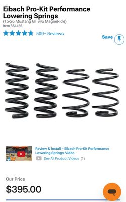 Eibach Pro Kit Lowering Springs