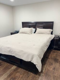 King Size Bed-frame plus side tables