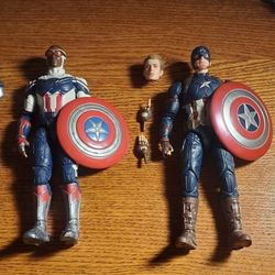 Marvel legends Sam Wilson and Steve Rogers Captain America 