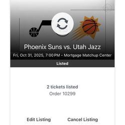 Jazz Vs Suns - Row 2 Upper Deck
