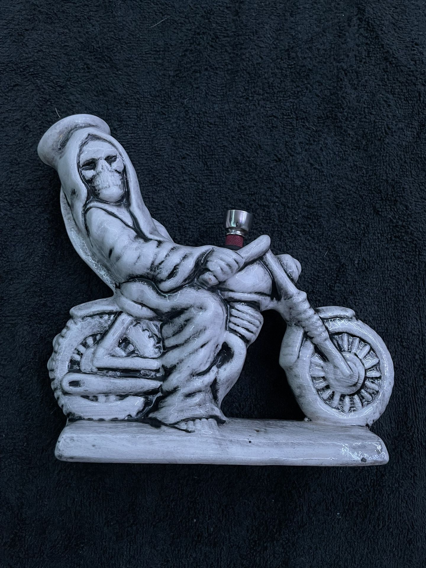 1985 Jim Rumph Death Rider Ceramic Water Pipe