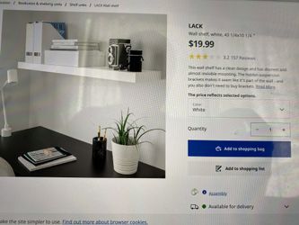 White bookshelf