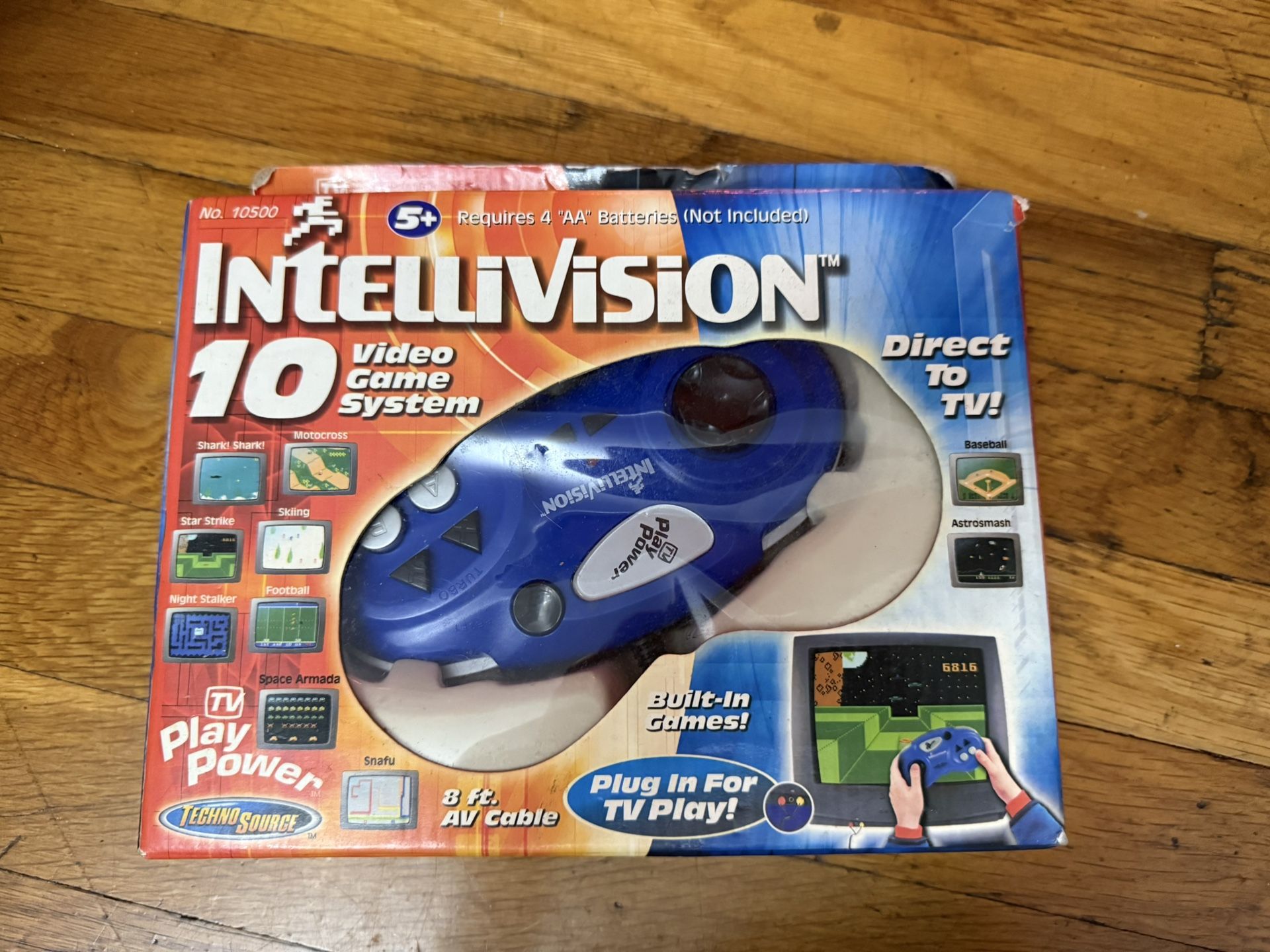 Intellivision 10 Game Retro Video Game System TV Power Plug in Play 