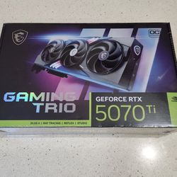 MSI nvidia Geforce RTX 5070 Ti 16G gaming trio OC 16gb GDDR7 PCI express gen 5 graphics card 