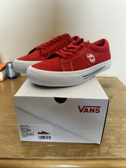Vans Supreme Skate Sid S F Em Red Size 10