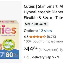 Cuties Complete Care Diapers 