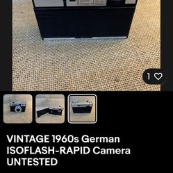  Vintage 1960s Isoflash-rapid Camera $10