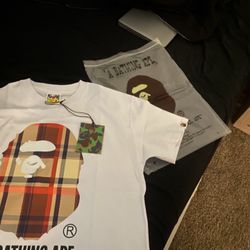 Bape X Burberry  T shirt 
