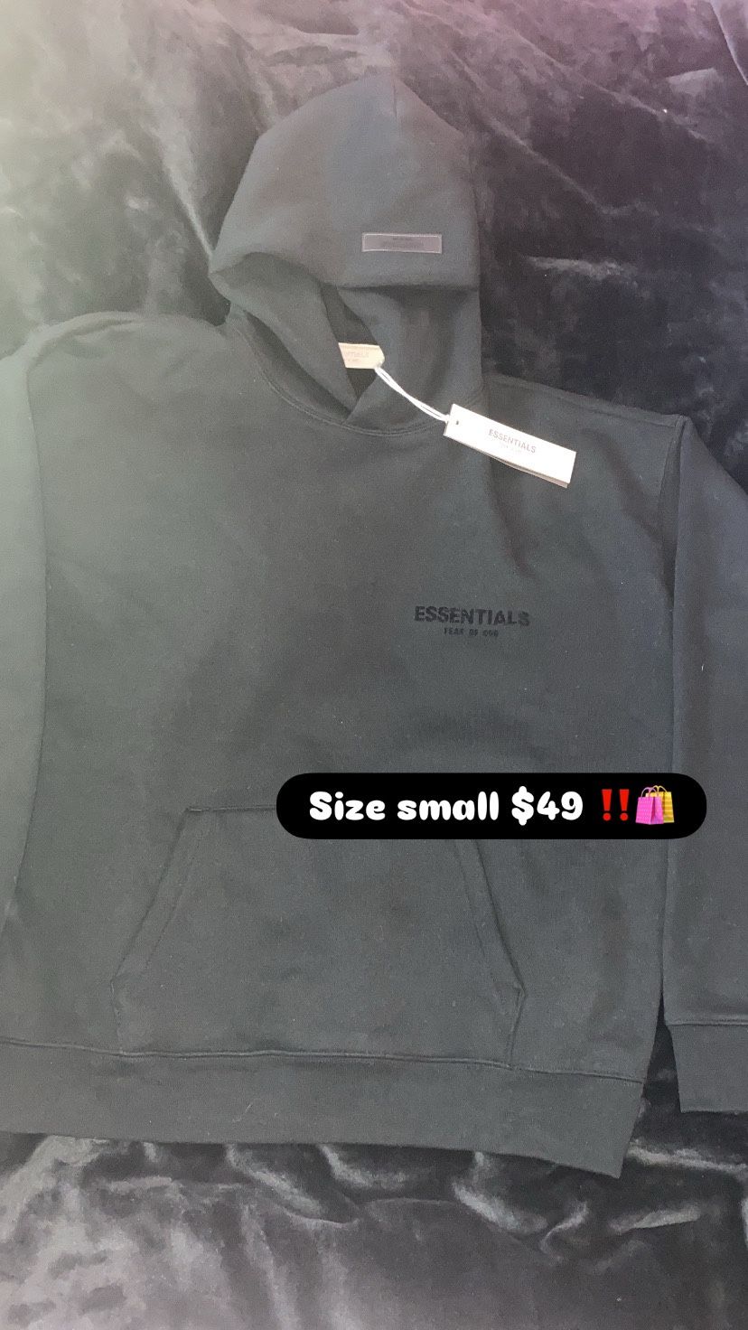 Black Essentials hoodie Size Small 