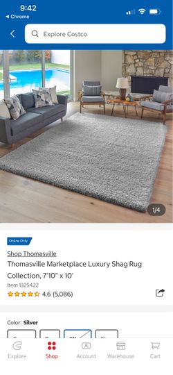 Thomasville Marketplace Luxury Shag Rug 7'10" x 10'