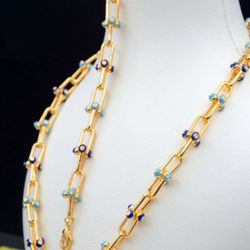 Jewellery Set Plated Gold 21 K 