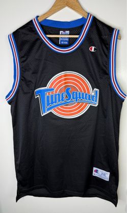 Vintage Champion Space Jam Tune Squad Jordan 23 Jersey Black XXL
