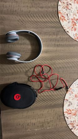 Beats Solo white headphones