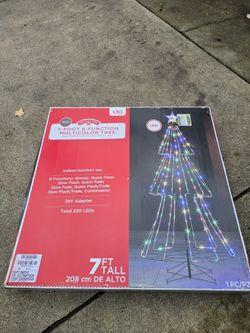 7ft 8 Function Multicolor Tree