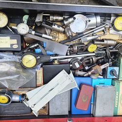 Machinist inspection tools for sale Starret Mitutoyo Brown And Sharpe Indicators Micrometers Height gages