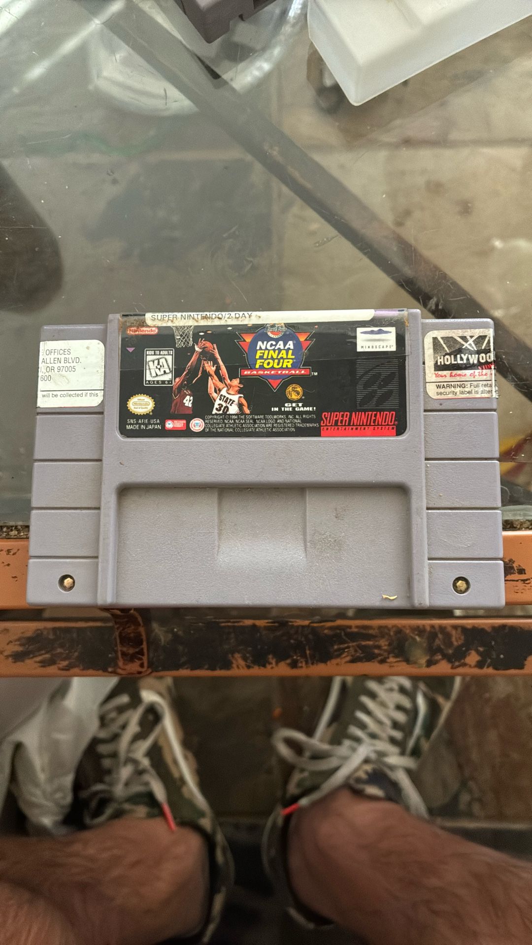 NCAA Final Four Super Nintendo Game