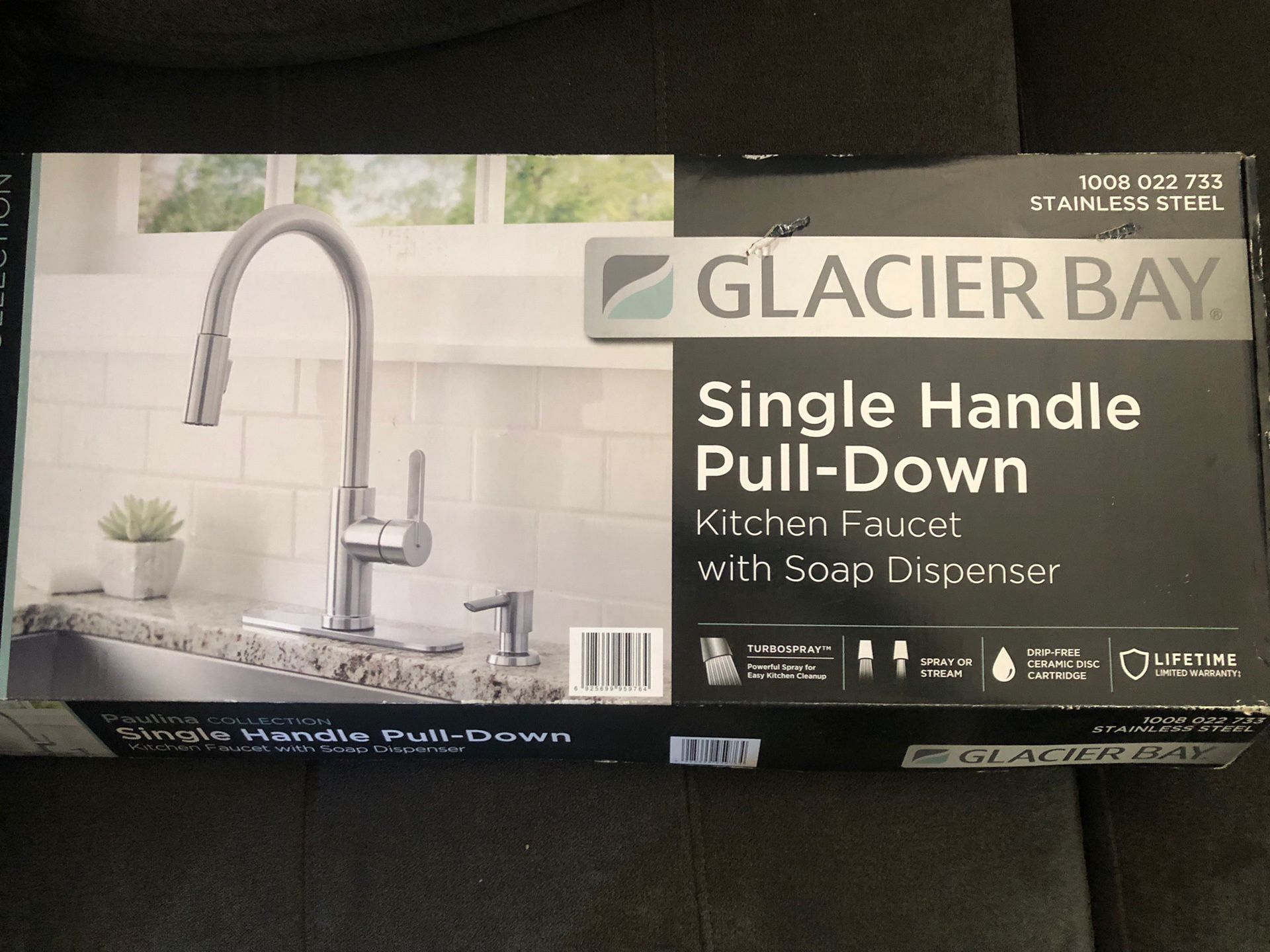 Glacier Bay Kitchen Faucet W/ Soap Dispenser