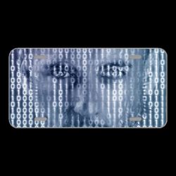 License Plate Novelty Car Front Matrix Man Portrait Face Model Male