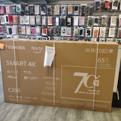 Smart TV Toshiba 4K de 65" - A plazos con solo $50 de enganche 🤩✅