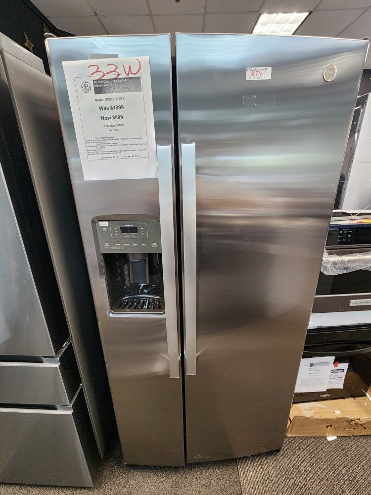 GE 23.0 Cu. Side-By-Side
Refrigerator