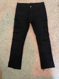 But All Black Stacked Jeans 32x32