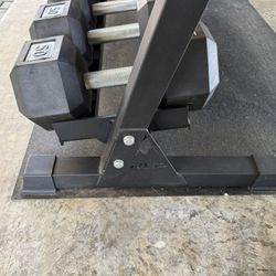 Hex Dumbbell Set With bench