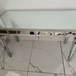 Vanity Or Console Table With Drawers 