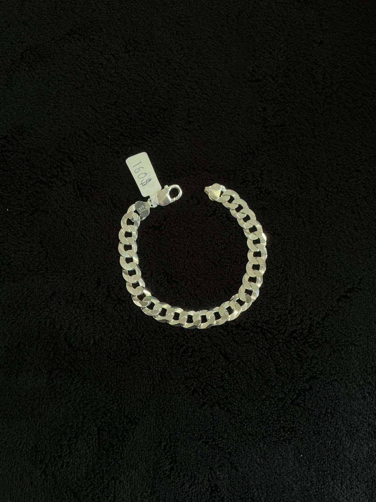 Brazalete de plata 925 9 inch