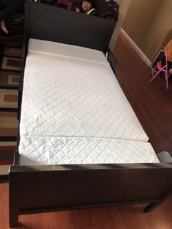 Adjustable Wood Toddler Bed