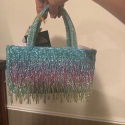 Mermaid beaded handbag