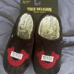 black true religion slippers