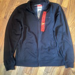 Fila black zip-up jacket 