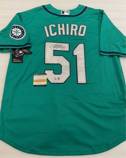 Ichiro Suzuki Signed Autographed Seattle Mariners #51 Teal Green Jersey With COA