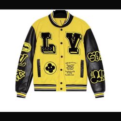 500$Authentic Louis Vuitton Letterman Jacket Xl Men’s