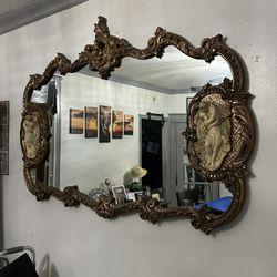 Antique French Rococo Mirror