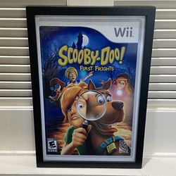  Scooby Doo First Frights Wii Nintendo Game Cover Custom Wall Art Framed