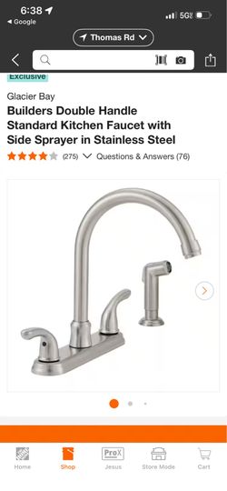 Kitchen faucet with sprayer