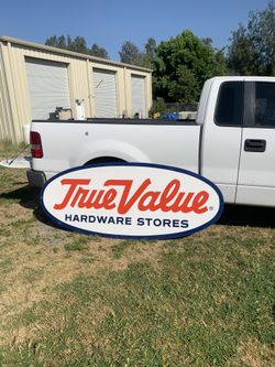 TRUE VALUE HARDWARE PORCELAIN SIGN 