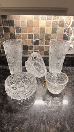 Cut Glass Set