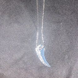 Gold & Steel Plated Chain With Pendant 