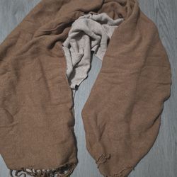 Long brown shawl 